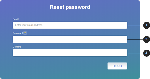 IMAGE of reset password modal in CALPADS.