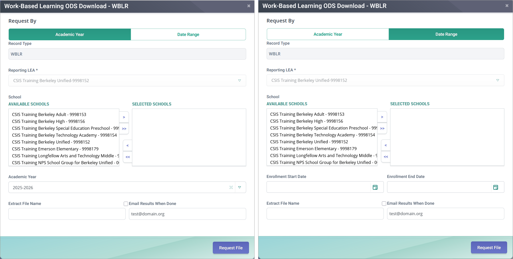 WBLR RealTime Extract Modal
