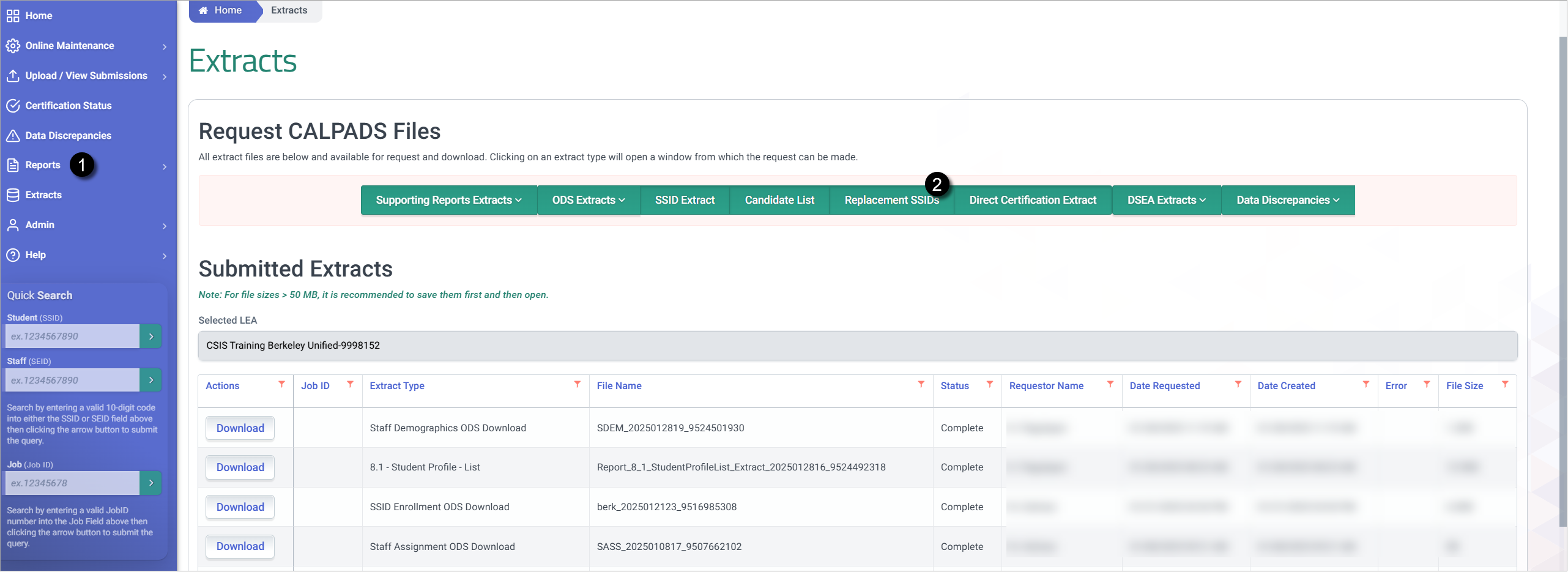 Replacement SSID Extract process