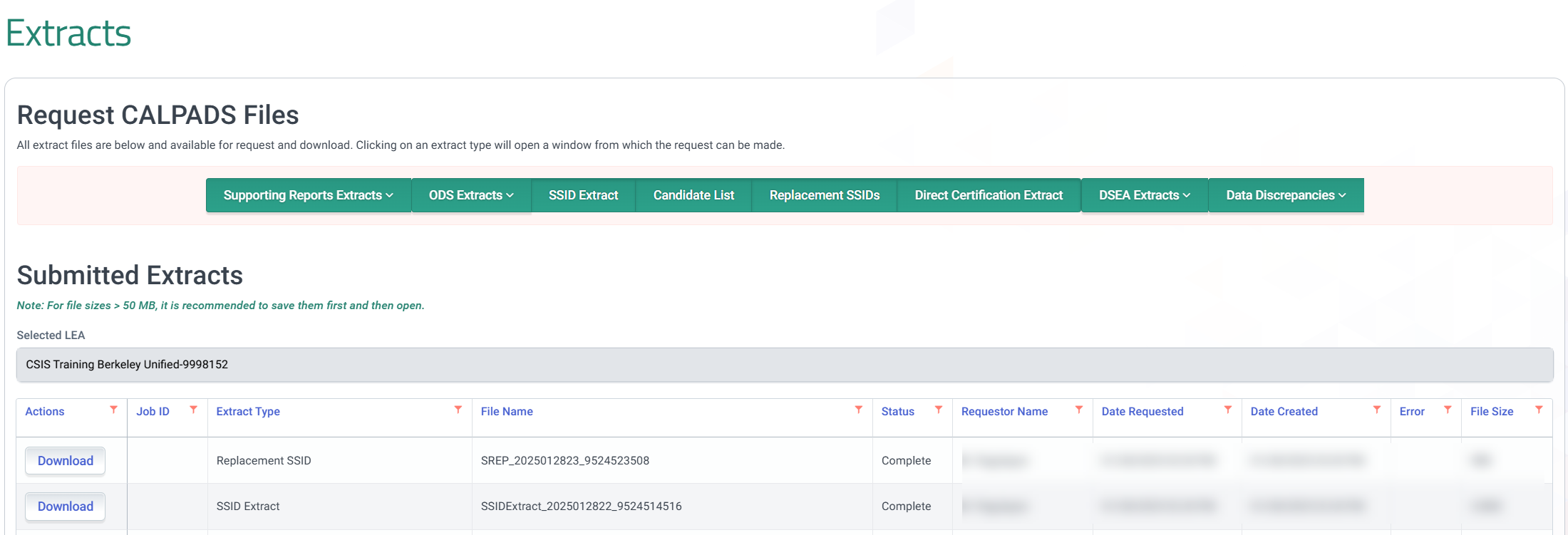 Replacement SSID Extract process