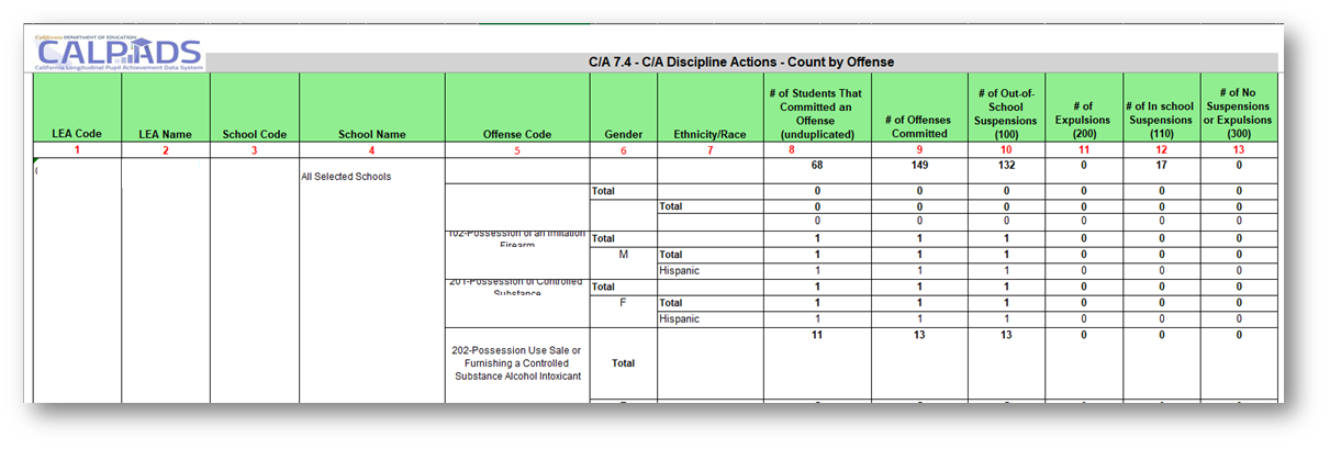C/A Report 7.4